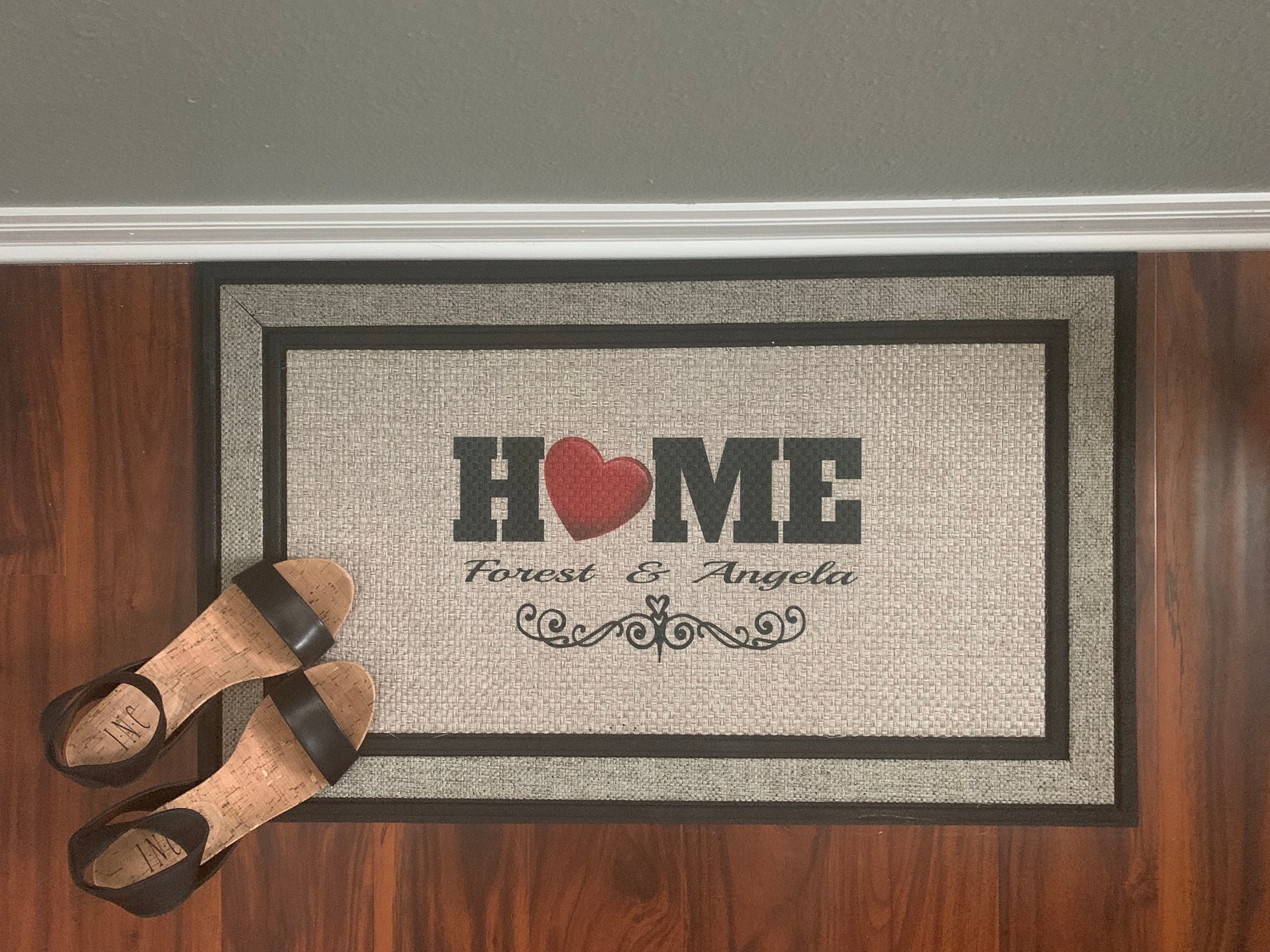Personalized doormat Name Doormat Rug with Name Last Name Etsy