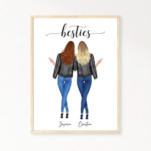 Art mural des amis, Impression de l’amitié, cadeau du meilleur ami, cadeaux bestie, cadeaux pour amis, cadeau d’anniversaire pour elle, cadeau pour ami, fichier numérique