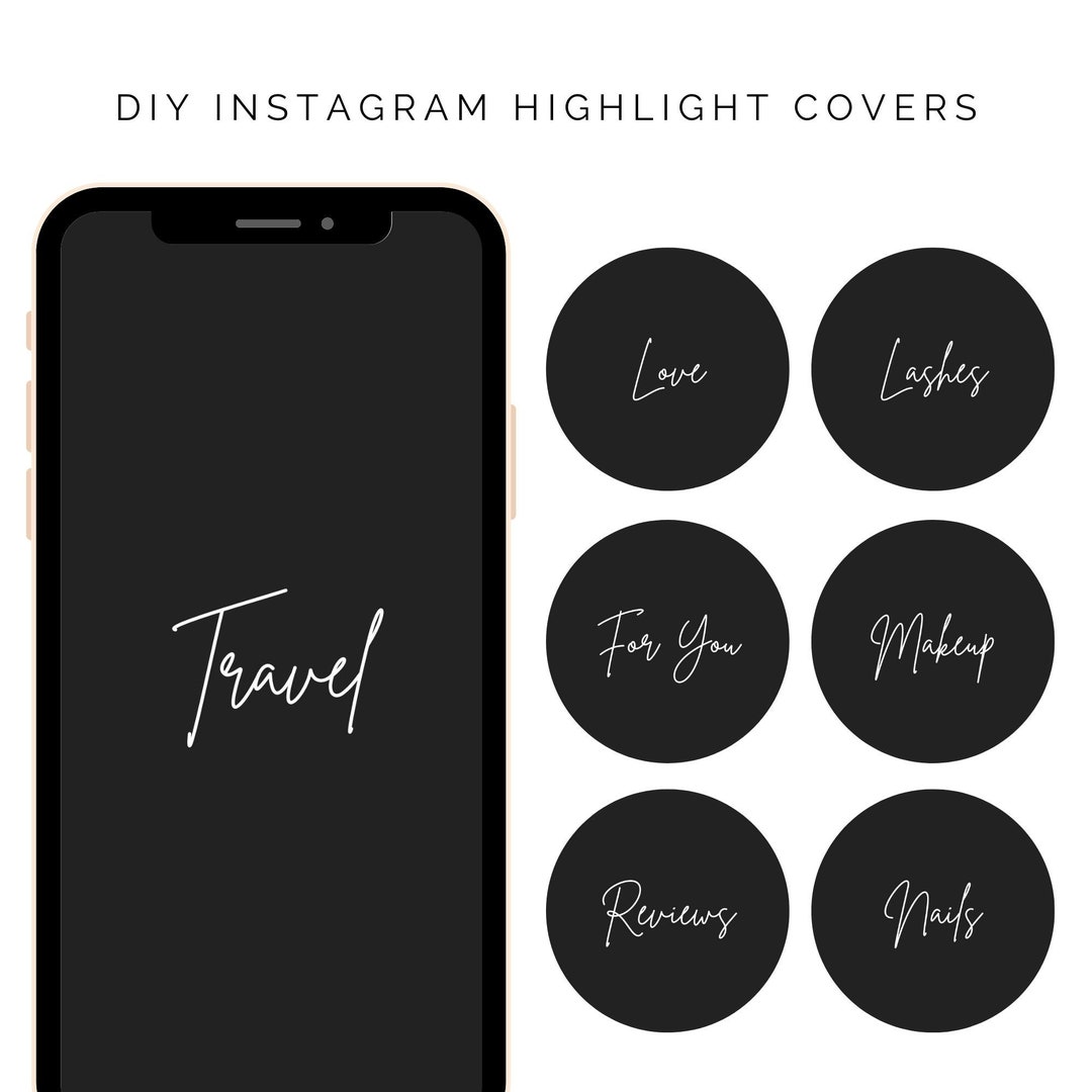 DIY Instagram Highlight Cover, Instant Download,customizable Instagram ...