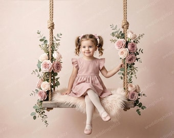 Set van 4 digitale achtergronden voor pasgeboren babyfotografie | Babyfotoachtergrond | Babyfotografieaccessoire | Digitale download