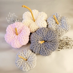 Crocheted pumpkin, farmhouse pumpkin, 65 colors, pumpkin, autumn decoration, Thanksgiving decoration, rustic farmhouse decoration