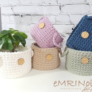 Crocheted basket, Children&#39;s basket, Living room Children&#39;s room decoration, Housewarming gift, Christmas gift, Bathroom storage, Nordic styles