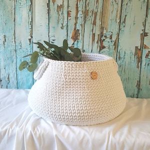 Storage basket, laundry basket, Scandi style, Utensilo crocheted, toy box, storage bag, baby room decoration, gift idea baptism