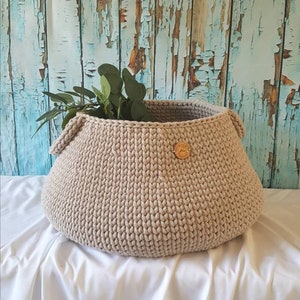 Storage basket xxl, laundry basket, scandi style, Utensilo crocheted, toy box, storage bag, baby room decoration, gift idea baptism