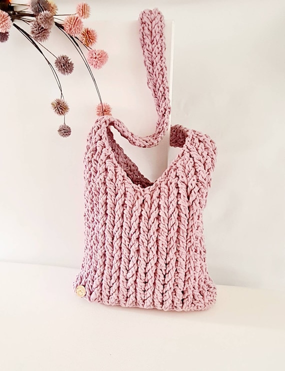 Umhängetasche gehäkelt, Tasche im Lacemuster, Sommer-Einkaufstasche, griechische Tasche, lässige Strandtasche handmade, Women Bag crochet
