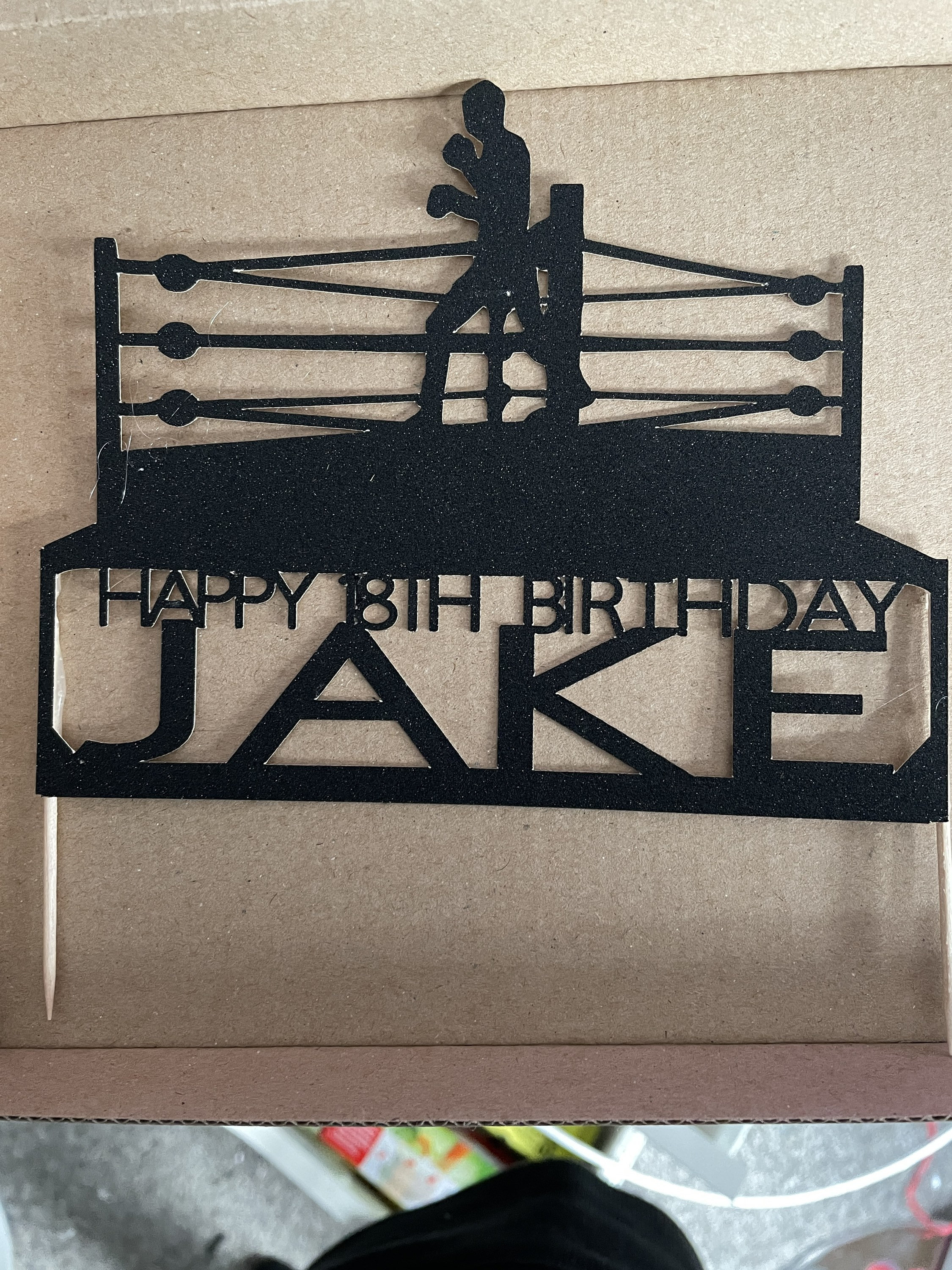 Wrestling Boxing Ring Cake Topper Etsy
