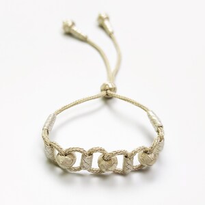 Handcrafted Silver Braided Bracelet Unique and Stylish Statement Piece for Your Special Day image 3