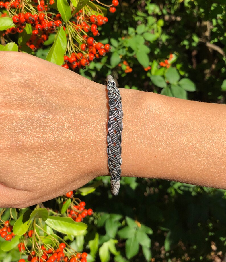 Sterling Silver BRAIDED BRACELET Chain Handmade Bracelet Silver Chain Bracelet Gift for Mom