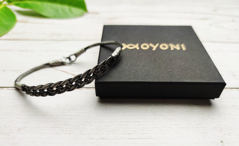 Sterling Silver BRAIDED BRACELET Chain Handmade Bracelet Silver Chain Bracelet Gift for Mom