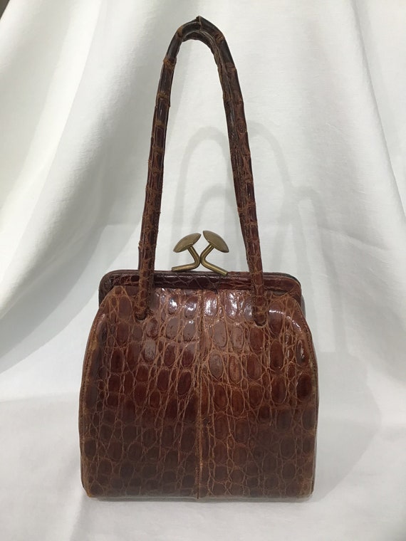 Crocodile 40's/50's handbag