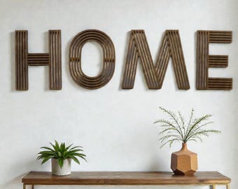 Modern Custom Name Sign: Laser Cut Wood Letters, Home, Business, Wedding and Nursery Decor