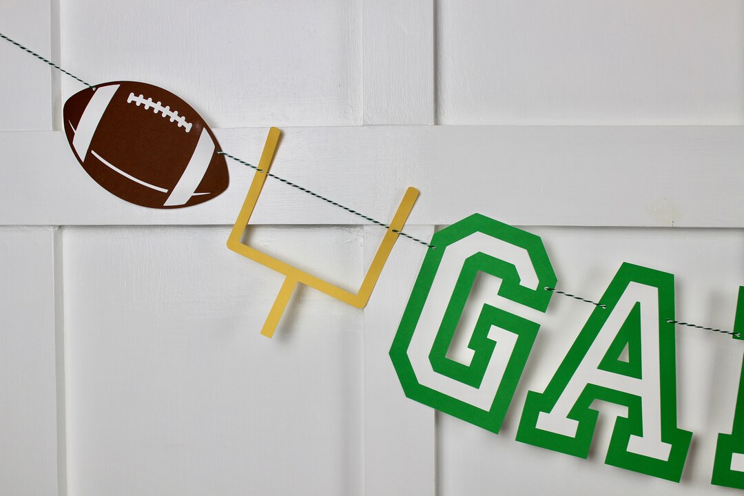 Gameday Bannerfootball Decorationsfootball Partysuper Bowl Etsy