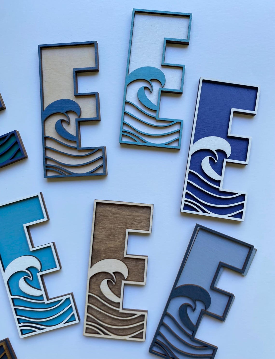 Laser Cut Wave Name Sign: Beach Nursery Decor, Baltic Birch - Etsy