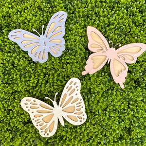 Butterfly Decor - Butterfly Room - Wood Butterfly Cut out - Butterfly Nursery - Girl Room Decor