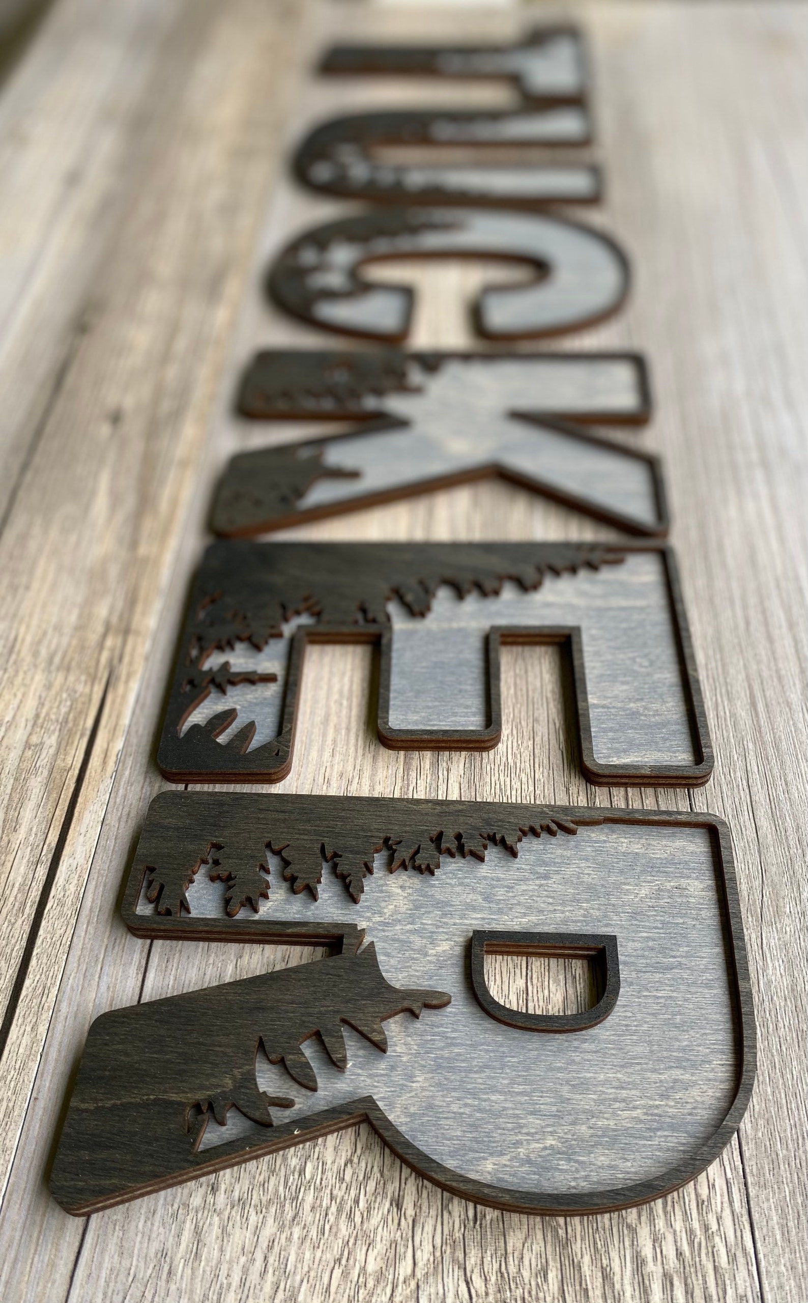 Tree Letters Forest Letters Custom Name for Kids Kids Room Decor Tree ...