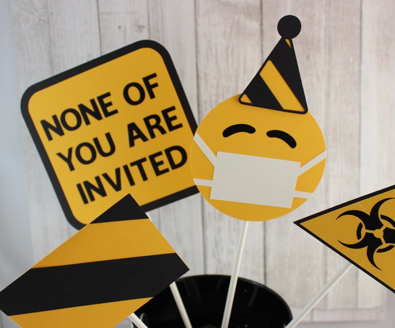 Quarantine Birthday or Graduation Table DecorationsQuarantine Etsy