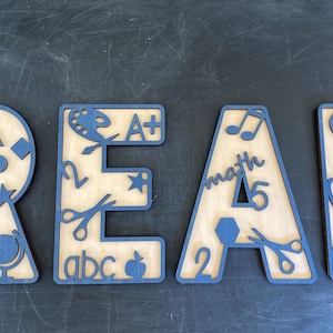 Classroom Letters and Numbers - Custom Name for kids - Classroom Room Decor - School Sign- Teacher Decor - Kids Room Decor - Teacher Name