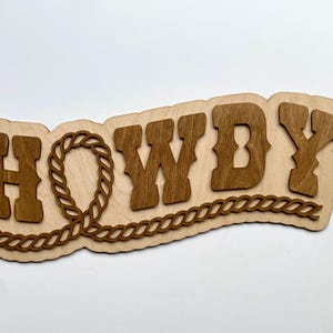 Howdy Sign - Western Decor - Western Nursery - Cowboy Room - Western style - Southwest Nursery - Cowboy and Western Theme Nursery