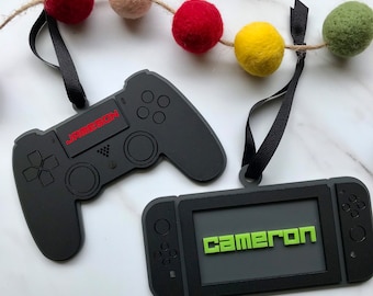 Personalized Video Game Ornament: Acrylic Gamer Ornament