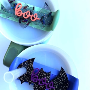 Bat Tumbler Topper - Halloween Tumbler Topper  -Spooky Tumbler Topper - Tumbler Topper - Acrylic Topper