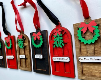 Personalized New Home Ornament – Custom Door, First Home Gift