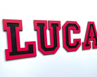 Personalized Athletic Letters: Sports Decor Football Soccer Baseball Basketball