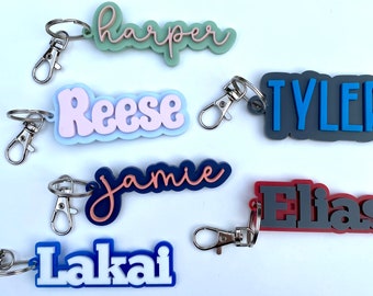 Custom Acrylic Name Tag: Personalized Backpack, Lunchbox Tag