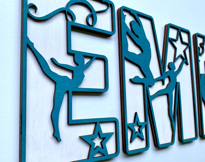 Personalized Dance Letters: Laser Cut , Kids Room Decor