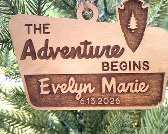 National Park Baby Ornament - Newborn Ornament - Baby Shower Gift - Baby Announcement