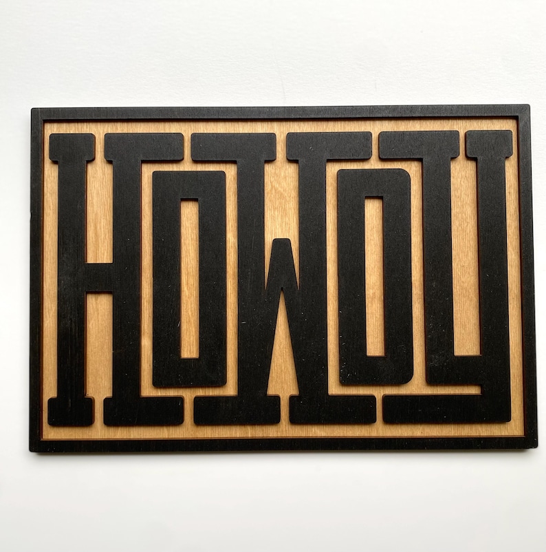 Custom Howdy Sign: Layered Baltic Birch Western Decor - Etsy