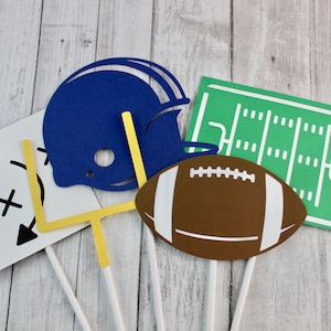 Football Table Decorations-Football Party Centerpiece-Super Bowl Party Decorations-Playoff Party-Football Birthday