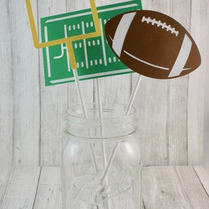 Football Table Decorations-football Party Centerpiece-super Bowl Party ...