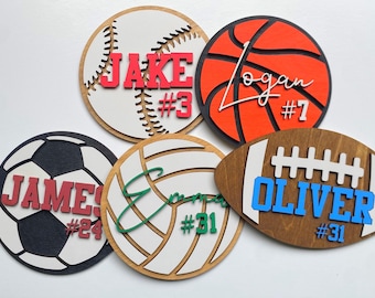 Custom Sport Name Sign – Laser Cut Team Decor