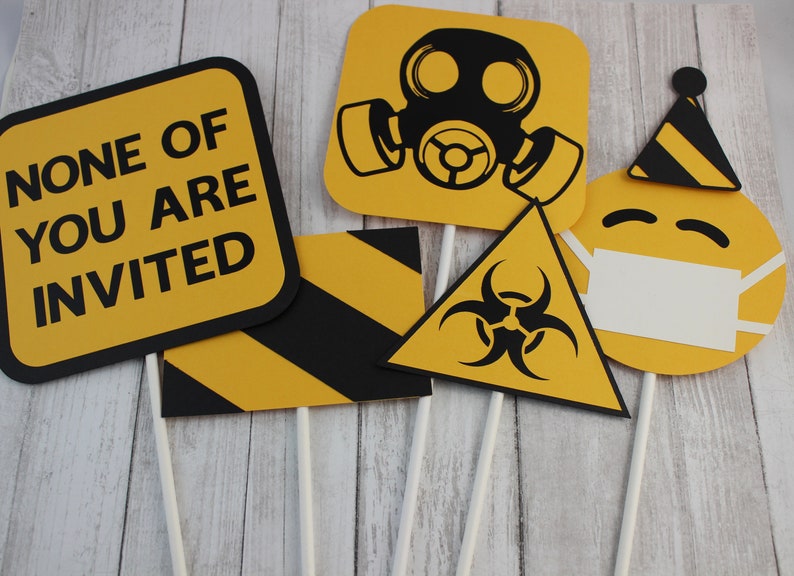 Quarantine Birthday Table Decorations-Quarantine image 0