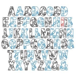 Space Cut Out Lettering R Laser Cut Space Letters: Custom Wood Kid's Name Sign - Etsy