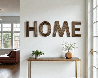 Modern Custom Name Sign: Laser Cut Wood Letters, Home, Business, Wedding and Nursery Decor
