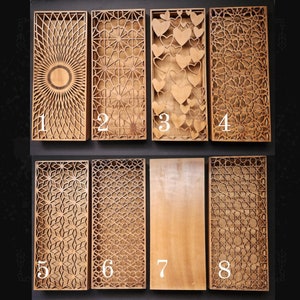 Coffret décoratif en bois pour gâteau de mariage - Coffret donjon de mariage - Coffret mariage découpé au laser - Coffret décoratif en bois - Coffret personnalisé