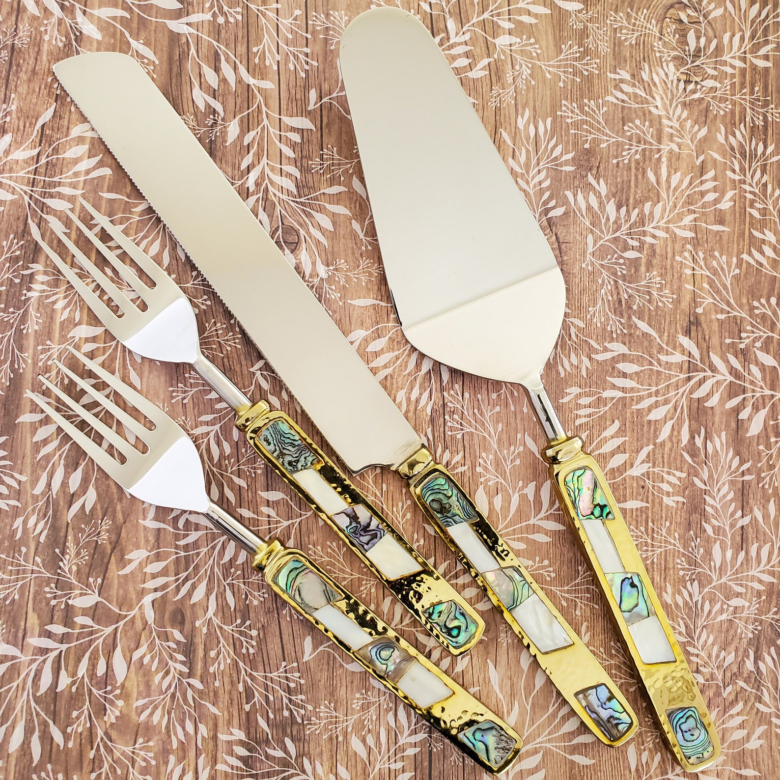 Gold Wedding Cake Knife Personalized Wedding Cake Cutter Etsy