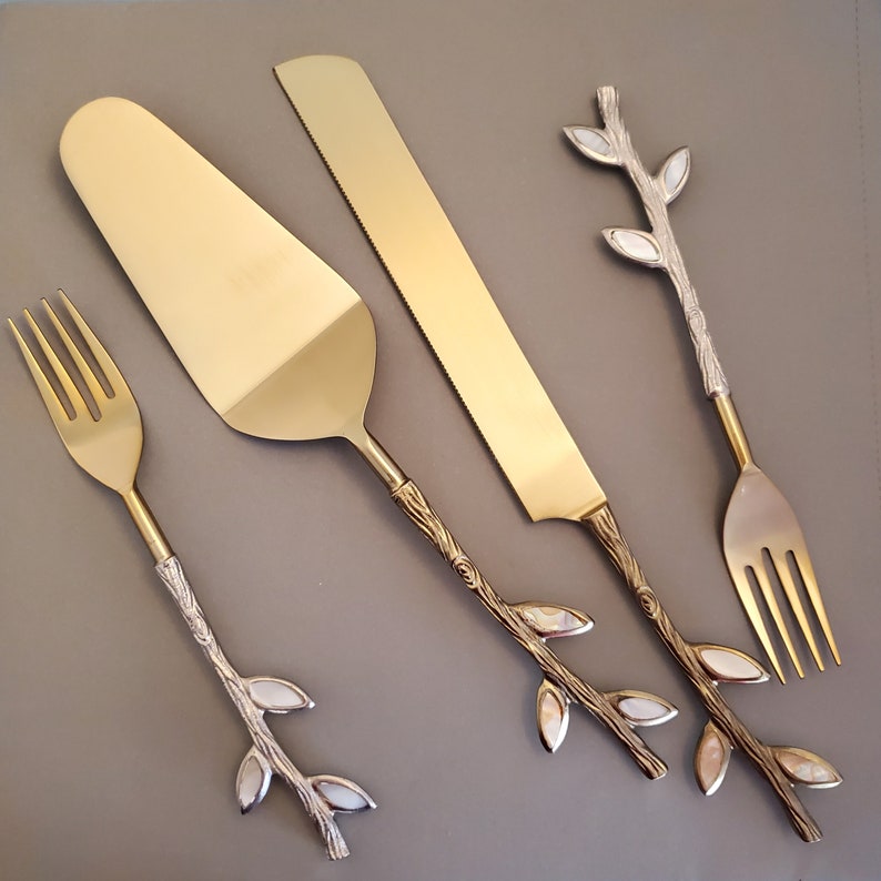 Gold Wedding Cake Knife Personalized Wedding Cake Cutter Etsy