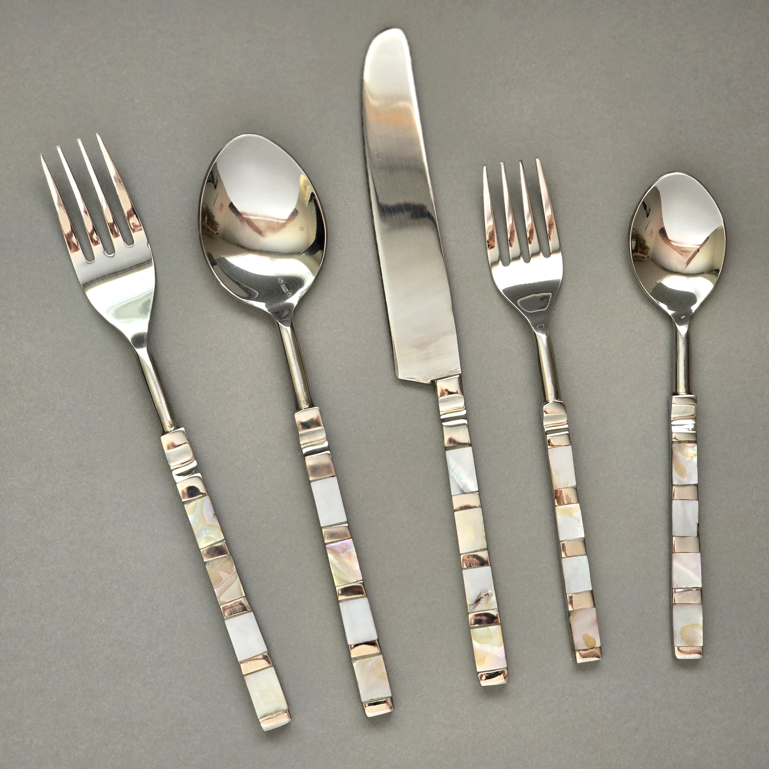 Mother of pearl silverware sale