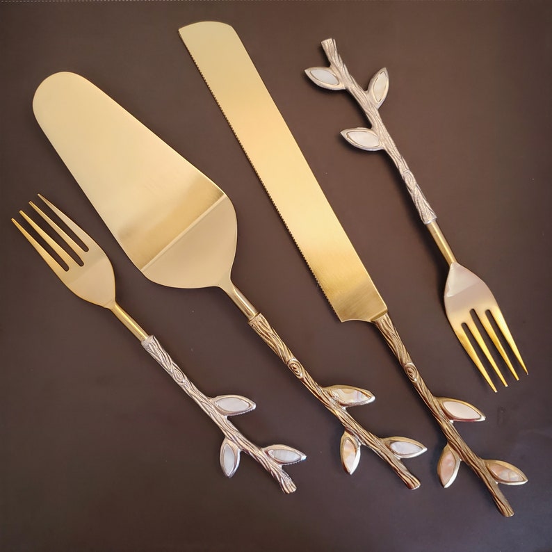 Gold Wedding Cake Knife Personalized Wedding Cake Cutter Etsy