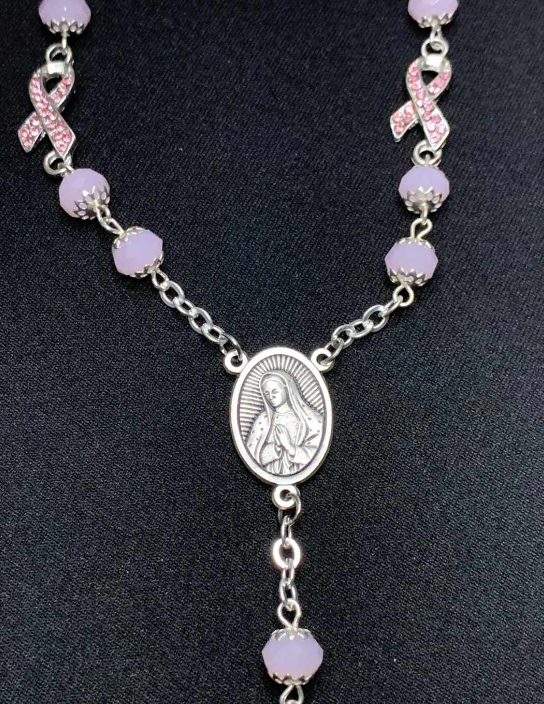 pink ribbon rosary