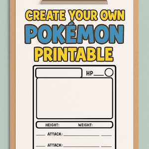 how to make own pokemon card Your Pokmon Easy Make your own Pokemon Card