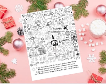 Religious Christmas I Spy Printable: Sunday School Activity (Digital Download)