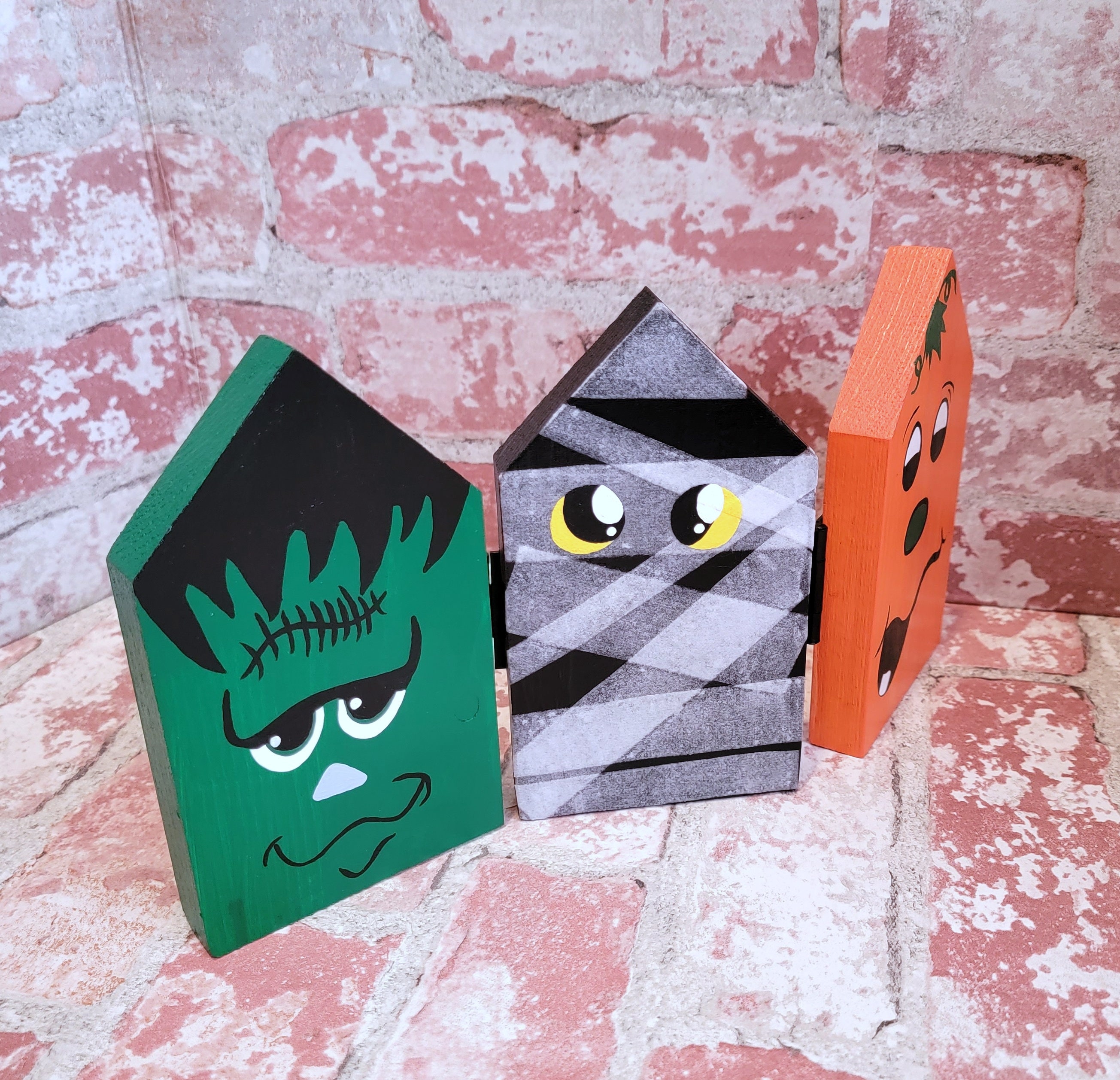 Halloween Wood Fence Halloween Home Decor Halloween Hinged Etsy