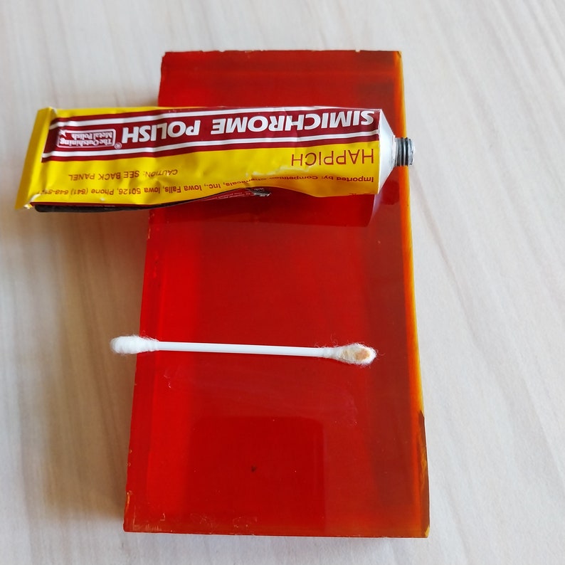 Bakelite Catalin Positive Simichrome Polish Test for Making Etsy