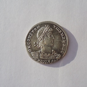 Reproduction Roman Silver Coin, Rare Roman Silver Coin,Constantius II Heavy miliarense +