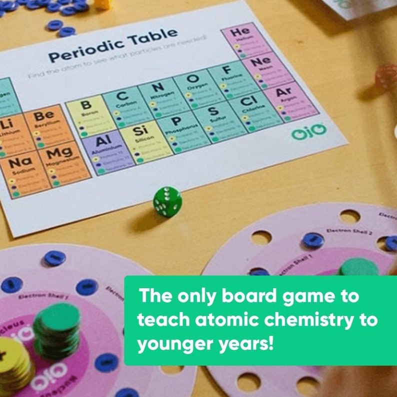 Chemistry Board Game STEM TOYS for Kids Ojo Atomic Force Etsy Canada
