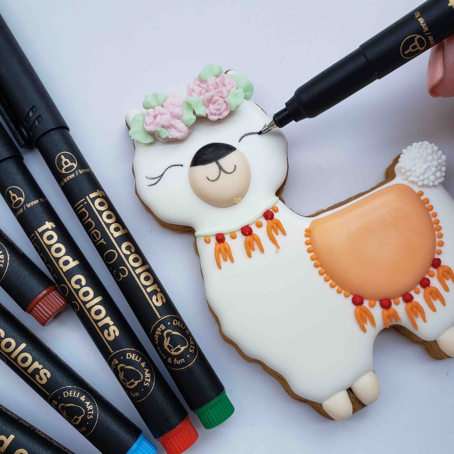 DripColor Edible Food Marker Fine Liner Set of 6 Etsy