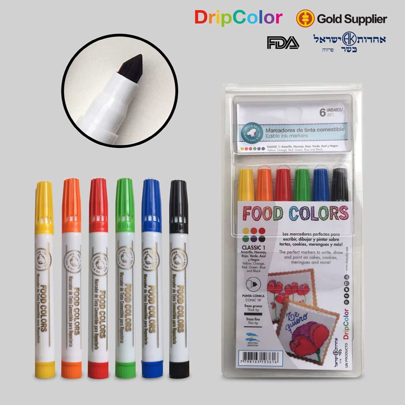 Dripcolor Classic Edible Food Marker Set 1 Set 2 or All Etsy